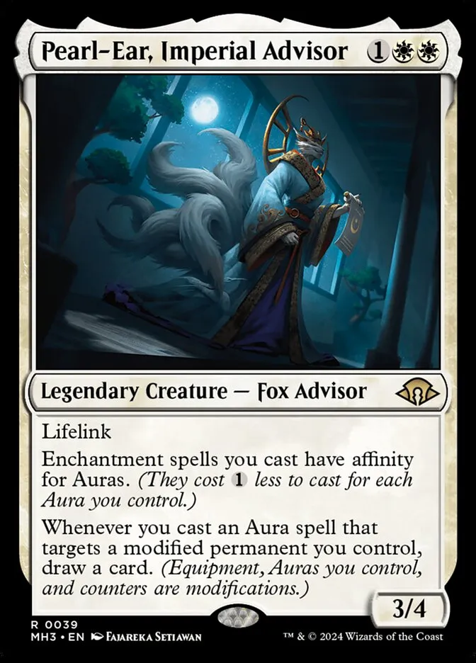 2024 Modern Horizons 3 Pearl-Ear, Imperial Advisor #39 rare card image