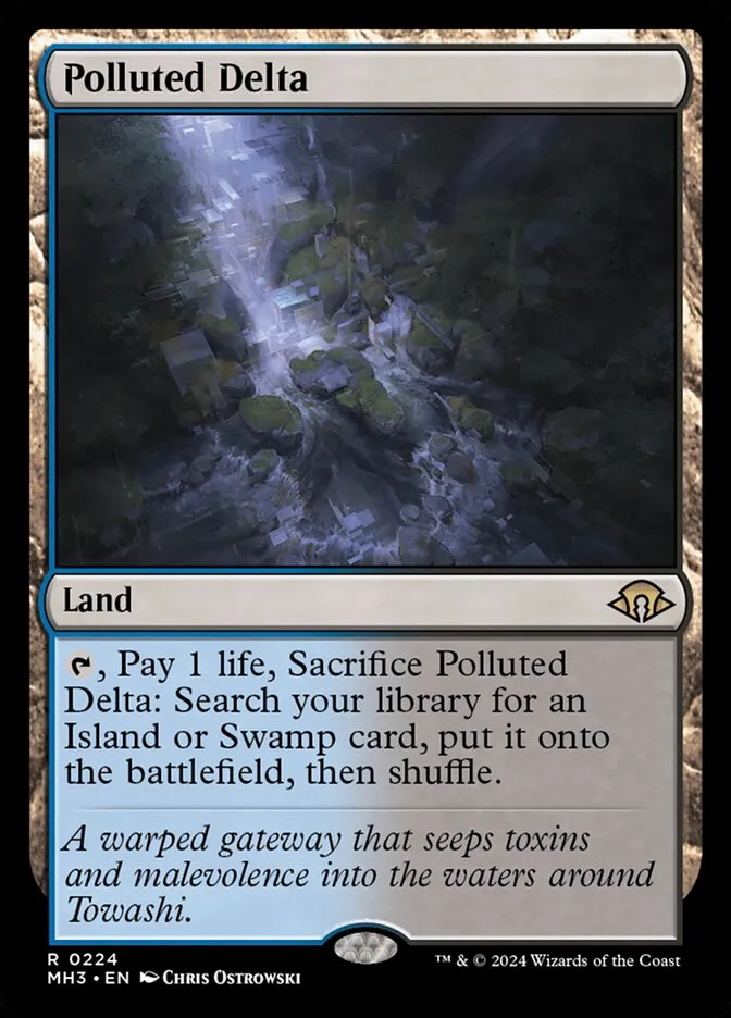 2024 Modern Horizons 3 Polluted Delta #224 rare card image