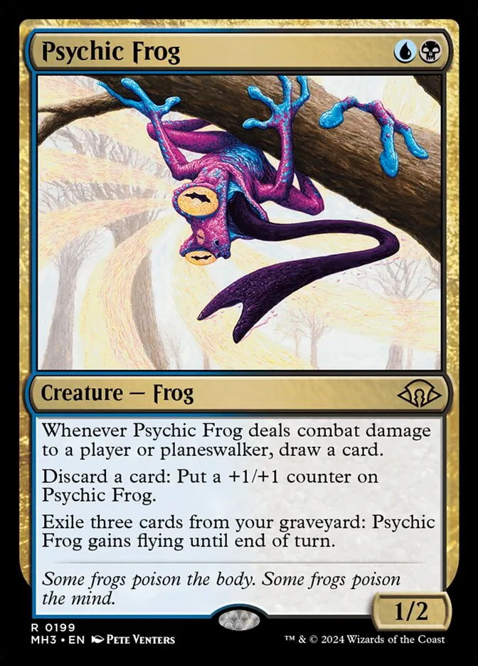 2024 Modern Horizons 3 Psychic Frog #199 rare card image