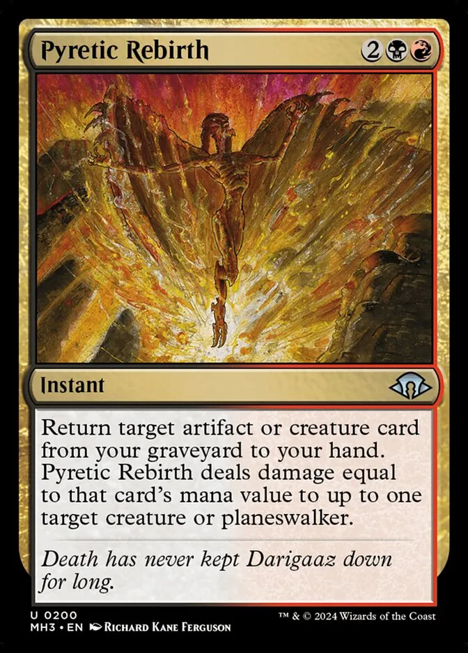 2024 Modern Horizons 3 Pyretic Rebirth #200 uncommon card image