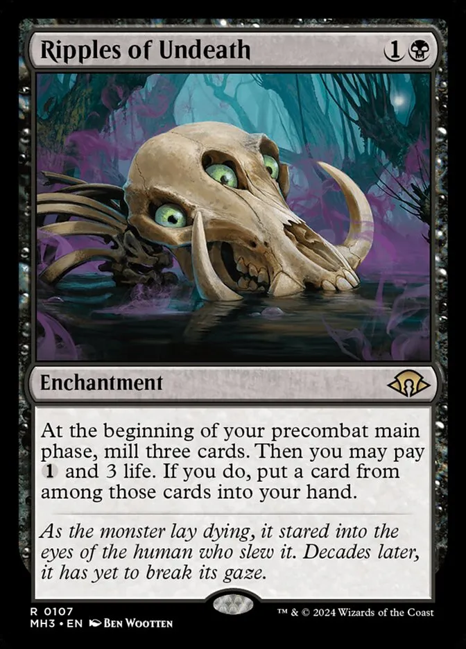 2024 Modern Horizons 3 Ripples of Undeath #107 rare card image