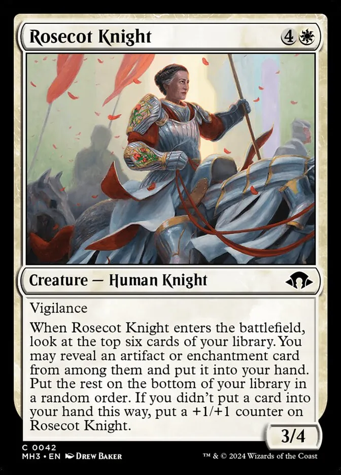 2024 Modern Horizons 3 Rosecot Knight #42 common card image