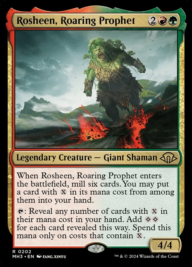 2024 Modern Horizons 3 Rosheen, Roaring Prophet #202 rare card image