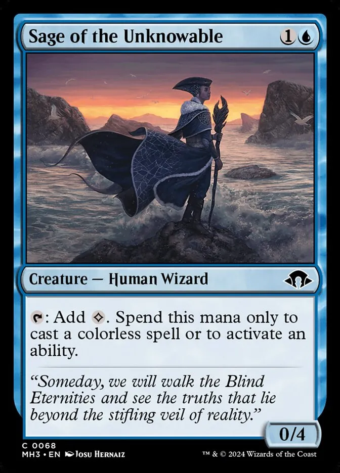 2024 Modern Horizons 3 Sage of the Unknowable #68 common card image