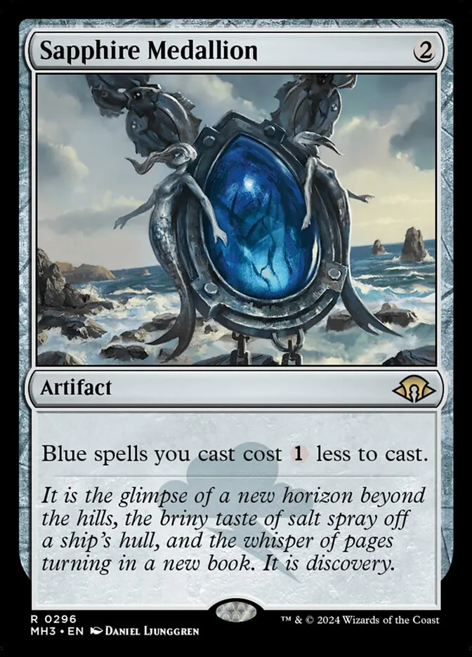 2024 Modern Horizons 3 Sapphire Medallion #296 rare card image
