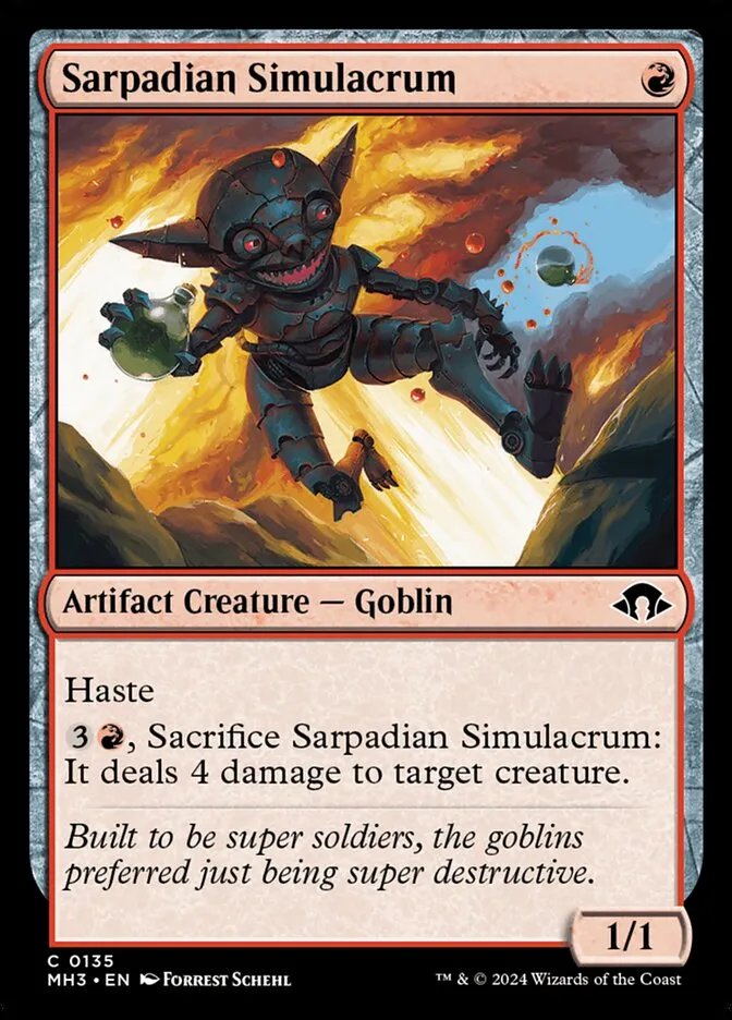2024 Modern Horizons 3 Sarpadian Simulacrum #135 common card image