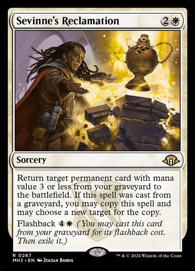 2024 Modern Horizons 3 Sevinne's Reclamation #267 rare card image