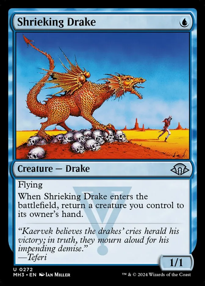 2024 Modern Horizons 3 Shrieking Drake #272 uncommon card image