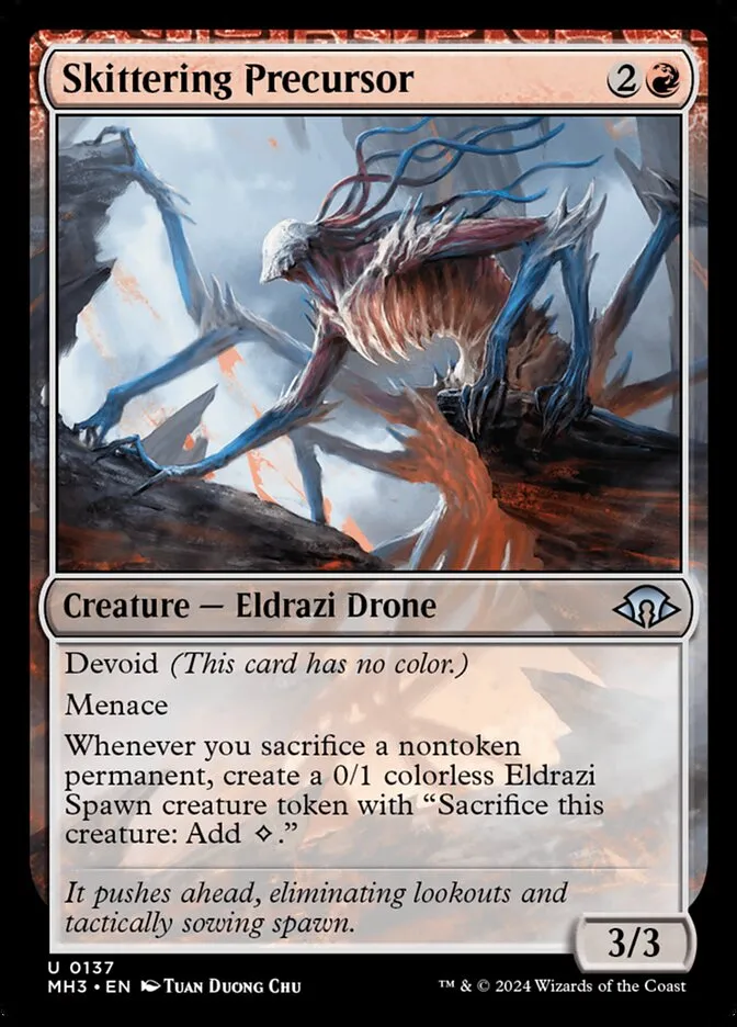 2024 Modern Horizons 3 Skittering Precursor #137 uncommon card image