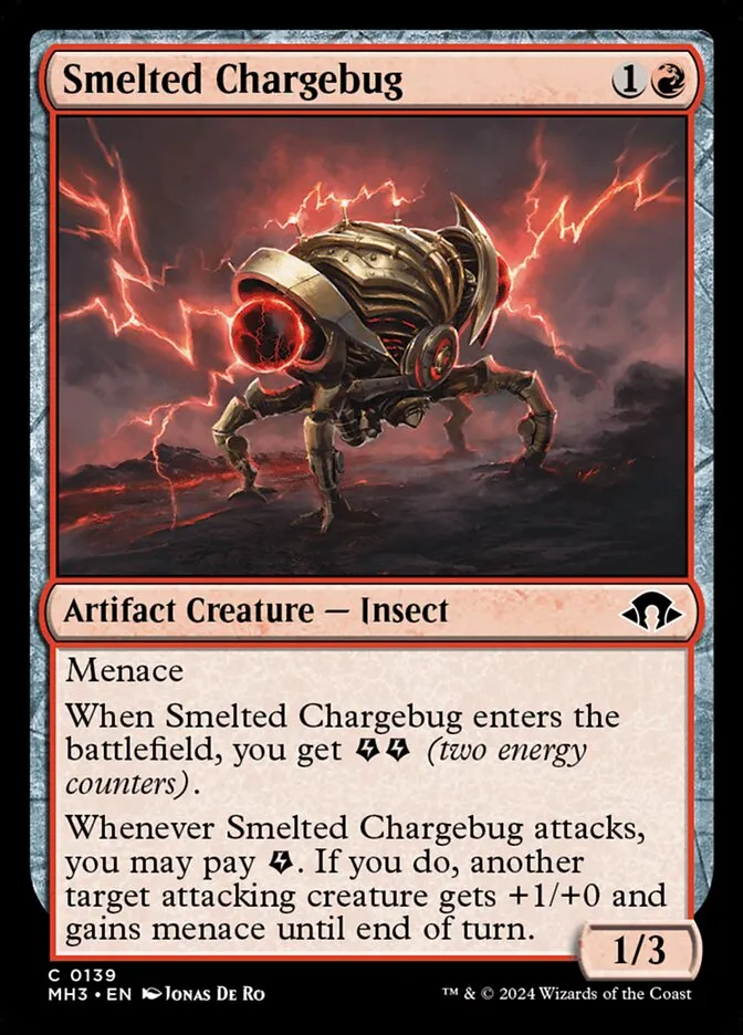 2024 Modern Horizons 3 Smelted Chargebug common #139 common card image