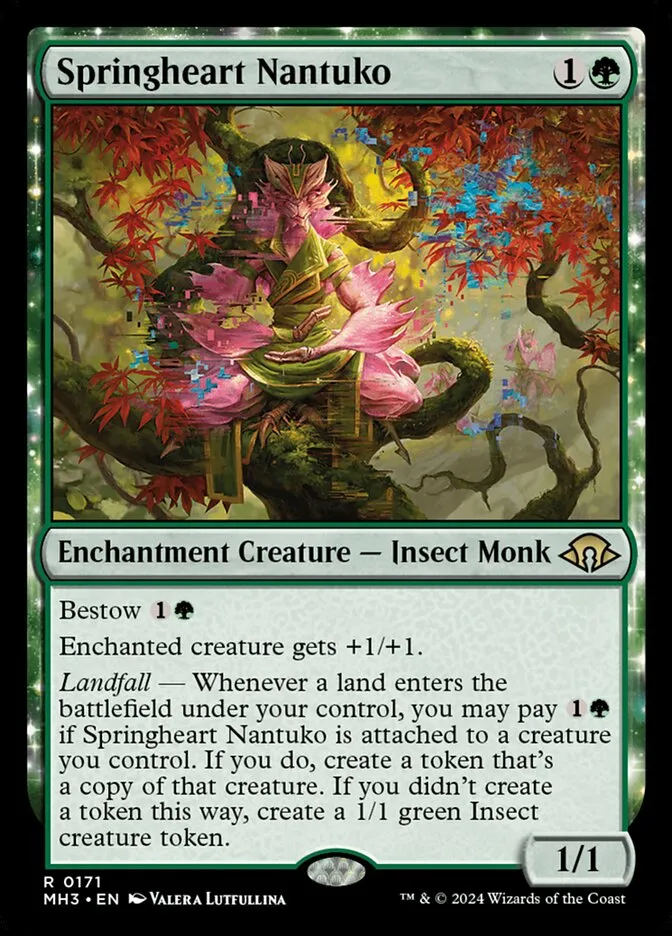 2024 Modern Horizons 3 Springheart Nantuko #171 rare card image