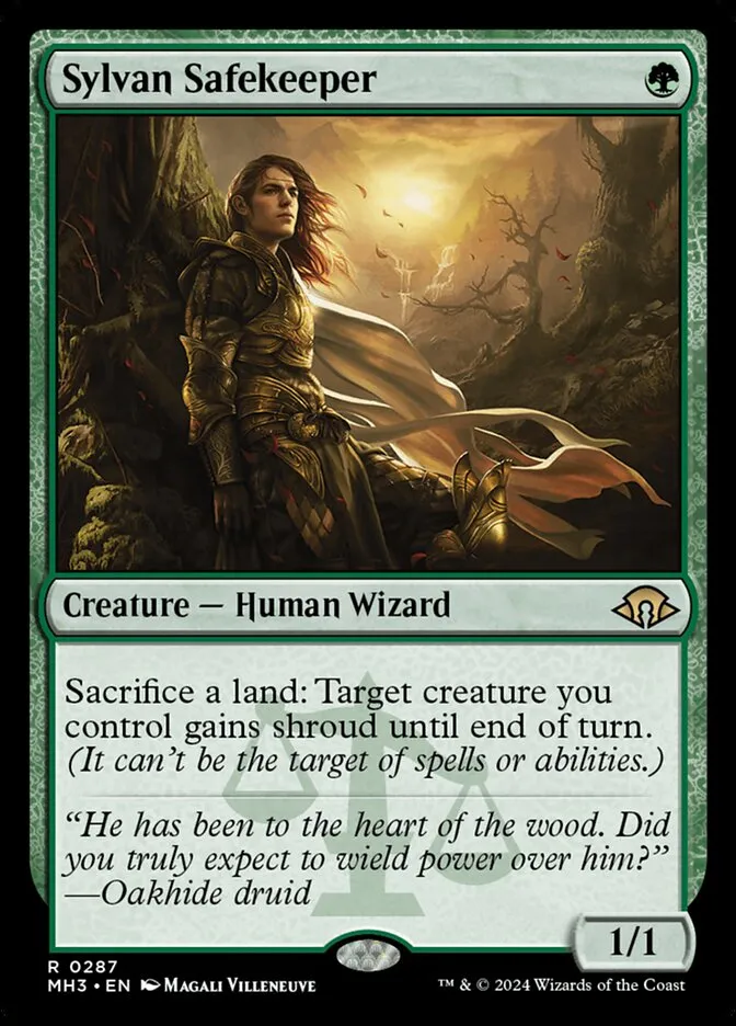 2024 Modern Horizons 3 Sylvan Safekeeper #287 rare card image