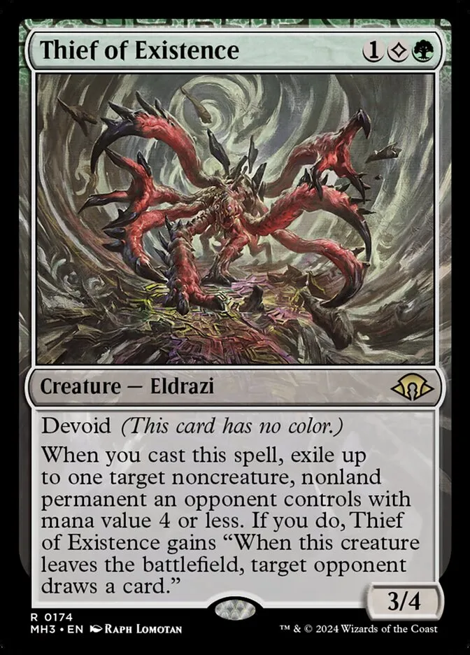 2024 Modern Horizons 3 Thief of Existence #174 rare card image