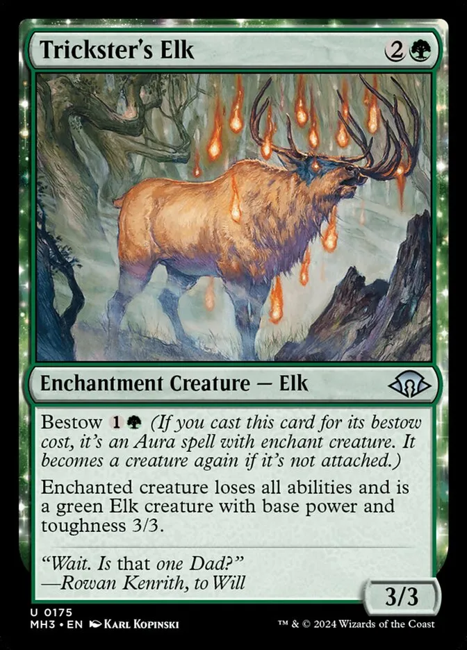 2024 Modern Horizons 3 Trickster's Elk #175 uncommon card image