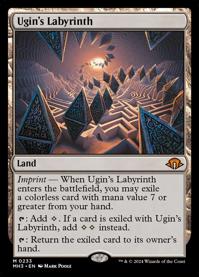2024 Modern Horizons 3 Ugin's Labyrinth #233 mythic card image