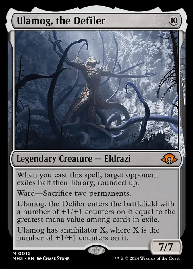 2024 Modern Horizons 3 Ulamog, the Defiler mythic #15 mythic card image