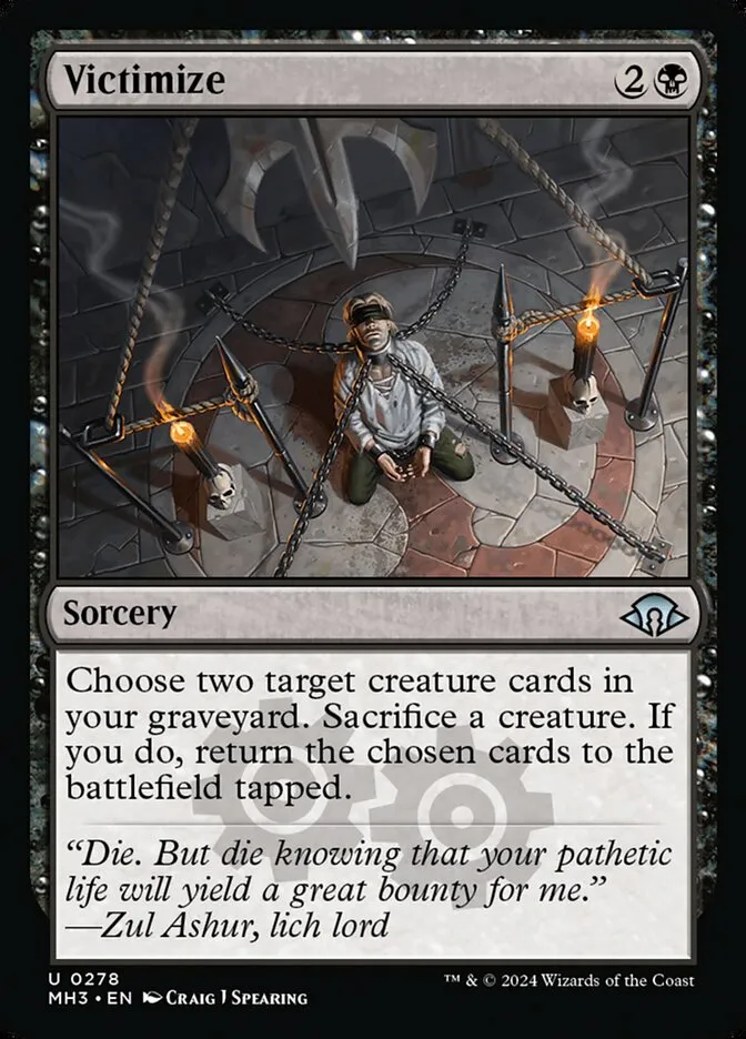 2024 Modern Horizons 3 Victimize #278 uncommon card image