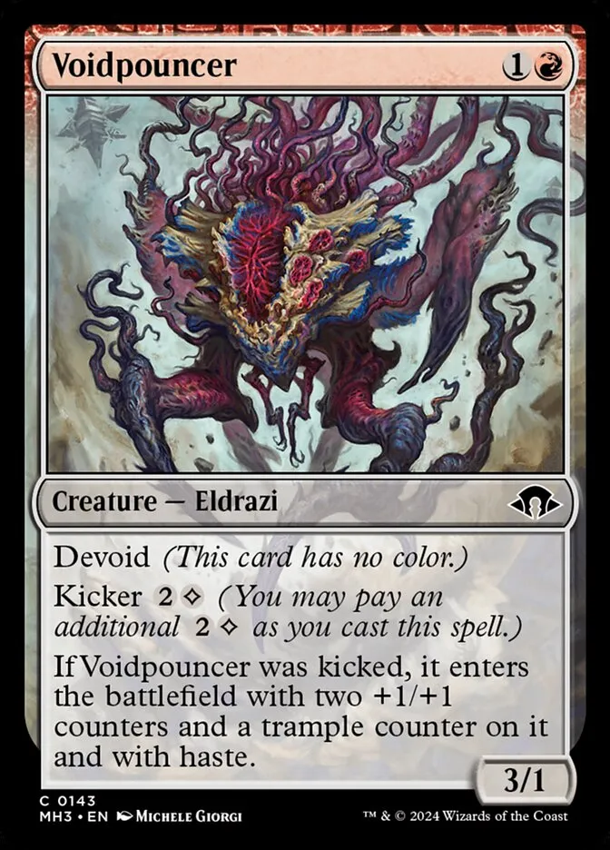 2024 Modern Horizons 3 Voidpouncer common #143 common card image
