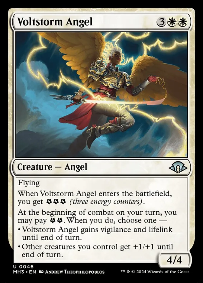 2024 Modern Horizons 3 Voltstorm Angel #46 uncommon card image