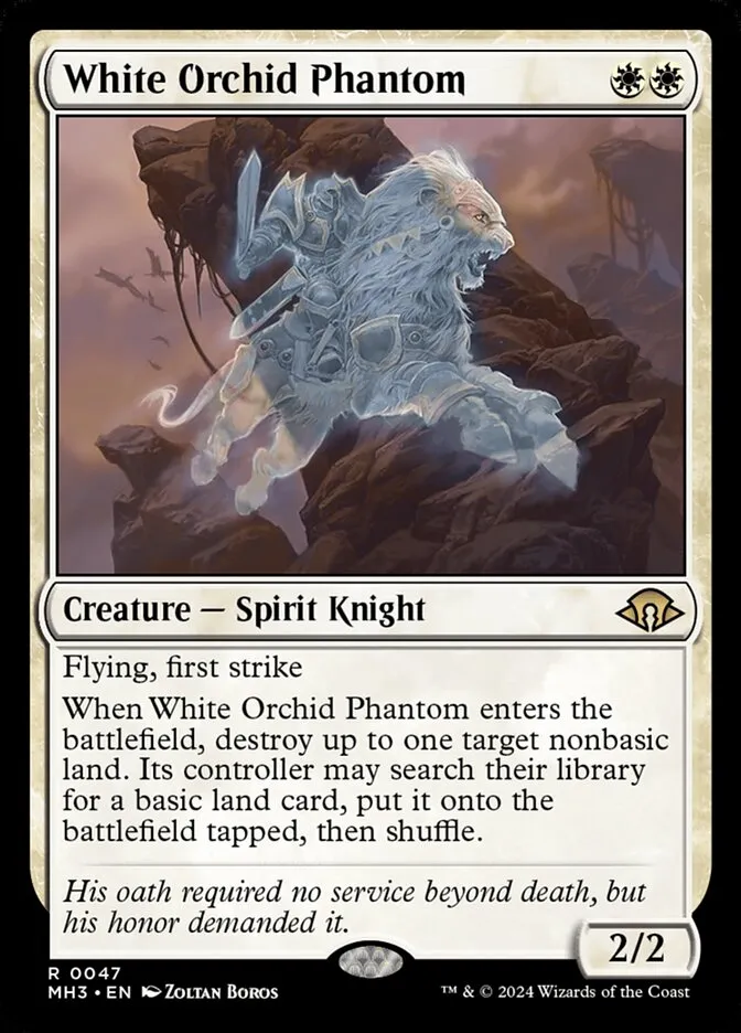2024 Modern Horizons 3 White Orchid Phantom #47 rare card image
