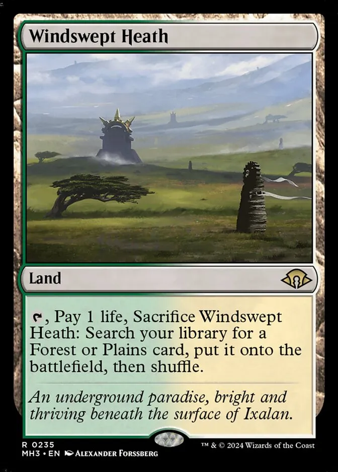 2024 Modern Horizons 3 Windswept Heath #235 rare card image