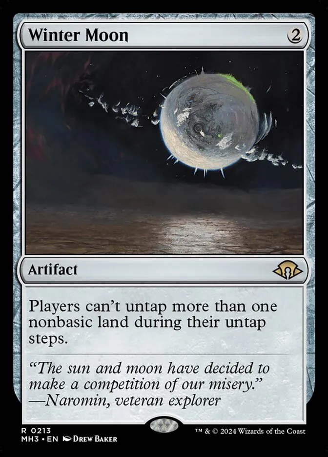 2024 Modern Horizons 3 Winter Moon #213 rare card image