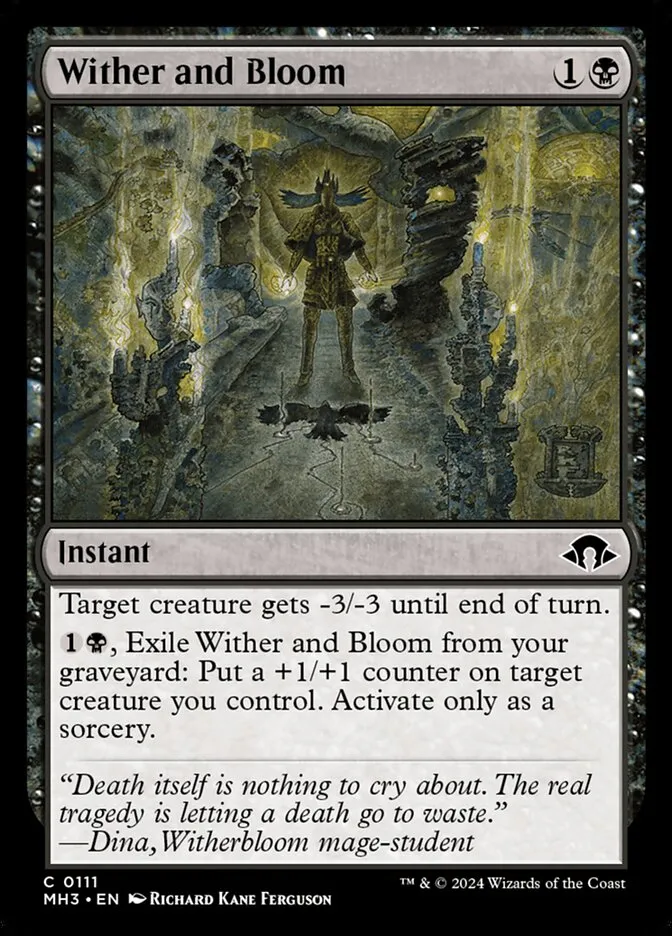 2024 Modern Horizons 3 Wither and Bloom #111 common card image