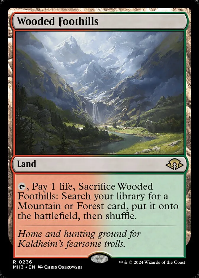 2024 Modern Horizons 3 Wooded Foothills #236 rare card image