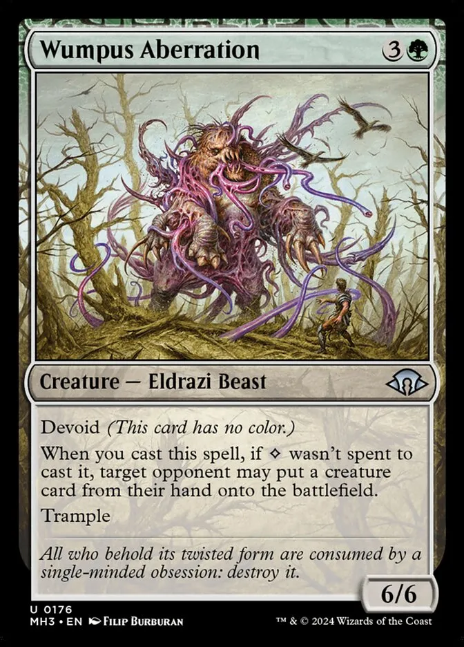 2024 Modern Horizons 3 Wumpus Aberration #176 uncommon card image