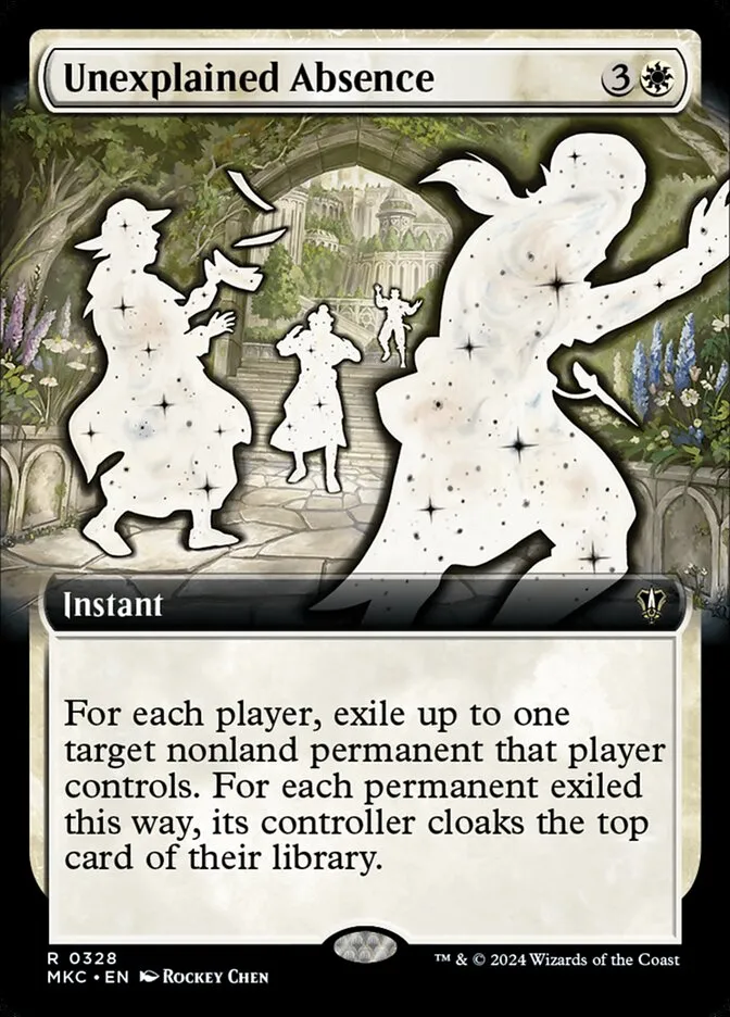 2024 Murders at Karlov Manor Commander Unexplained Absence [Extended Art] rare #328 rare card image