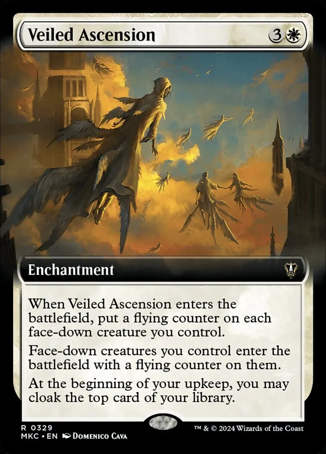 2024 Murders at Karlov Manor Commander Veiled Ascension [Extended Art] rare #329 rare card image
