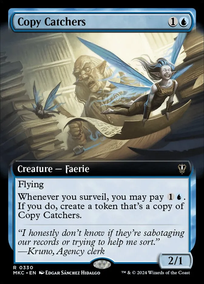 2024 Murders at Karlov Manor Commander Copy Catchers [Extended Art] rare #330 rare card image