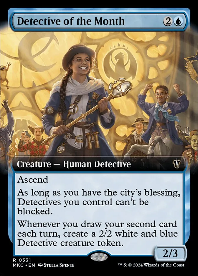 2024 Murders at Karlov Manor Commander Detective of the Month [Extended Art] rare #331 rare card image