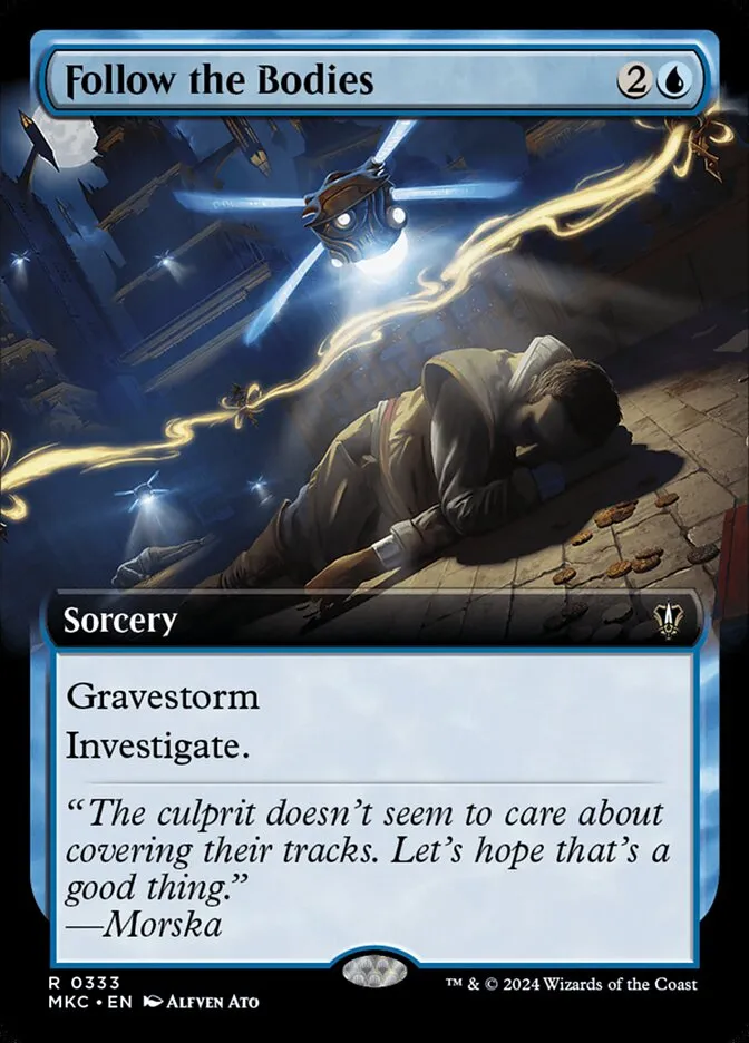 2024 Murders at Karlov Manor Commander Follow the Bodies [Extended Art] rare #333 rare card image