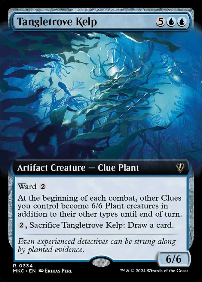 2024 Murders at Karlov Manor Commander Tangletrove Kelp [Extended Art] rare #334 rare card image