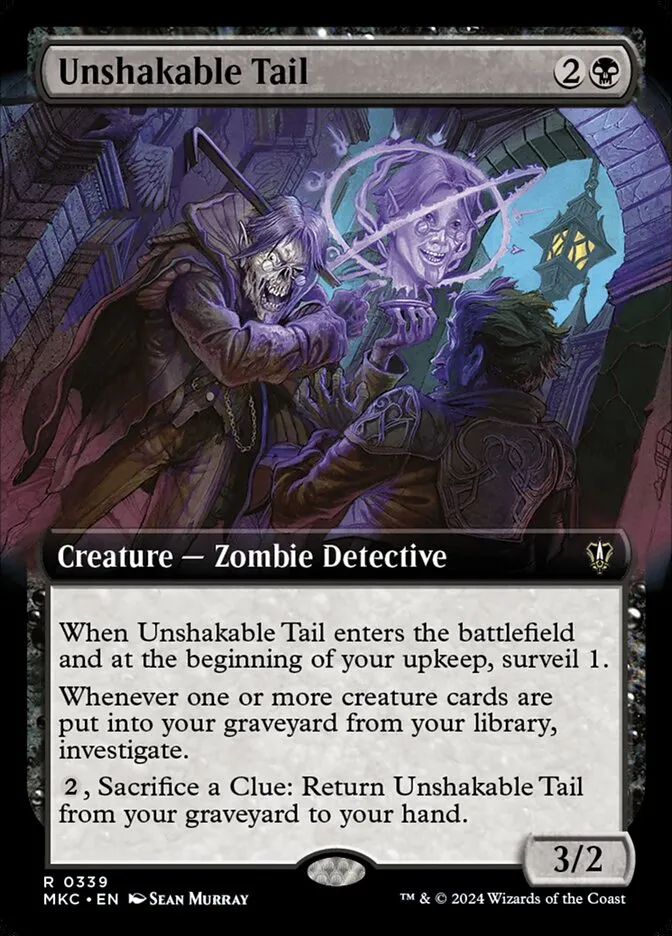 2024 Murders at Karlov Manor Commander Unshakable Tail [Extended Art] rare #339 rare card image