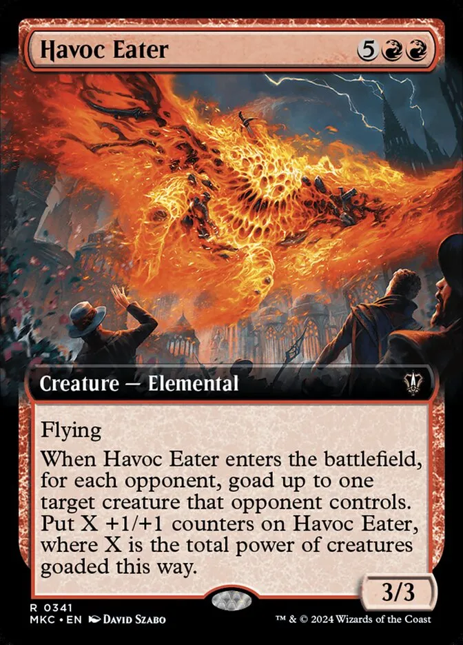 2024 Murders at Karlov Manor Commander Havoc Eater [Extended Art] rare #341 rare card image