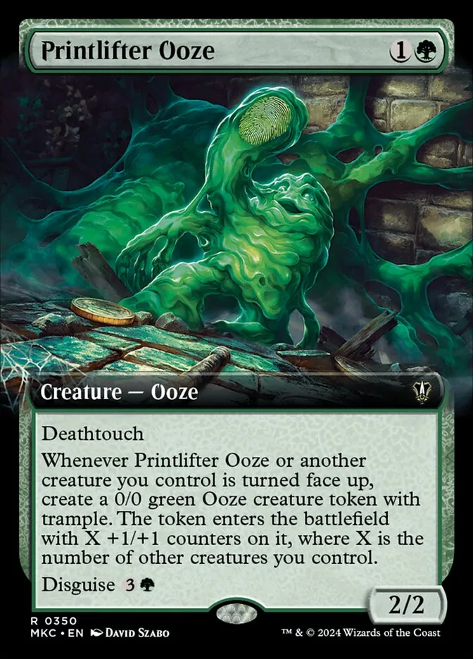 2024 Murders at Karlov Manor Commander Printlifter Ooze [Extended Art] rare #350 rare card image