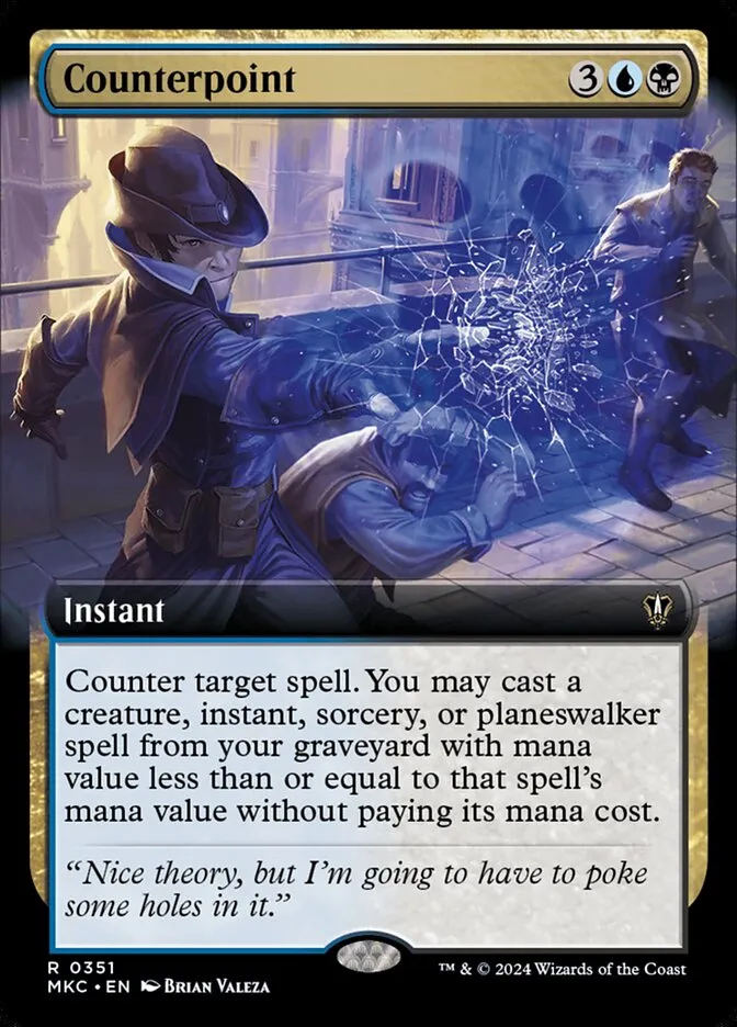 2024 Murders at Karlov Manor Commander Counterpoint [Extended Art] rare #351 rare card image