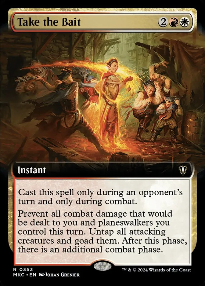 2024 Murders at Karlov Manor Commander Take the Bait [Extended Art] rare #353 rare card image