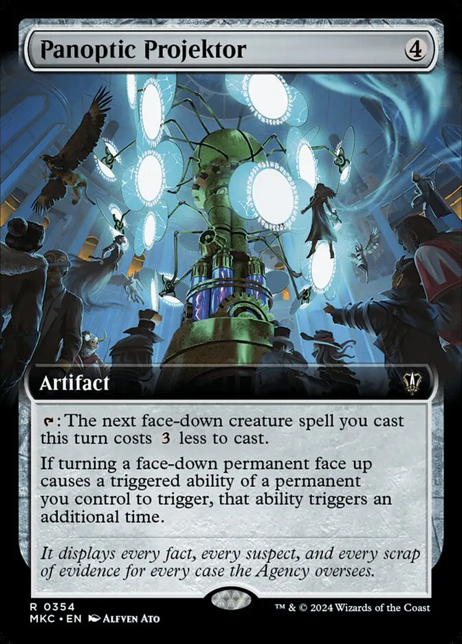 2024 Murders at Karlov Manor Commander Panoptic Projektor [Extended Art] rare #354 rare card image