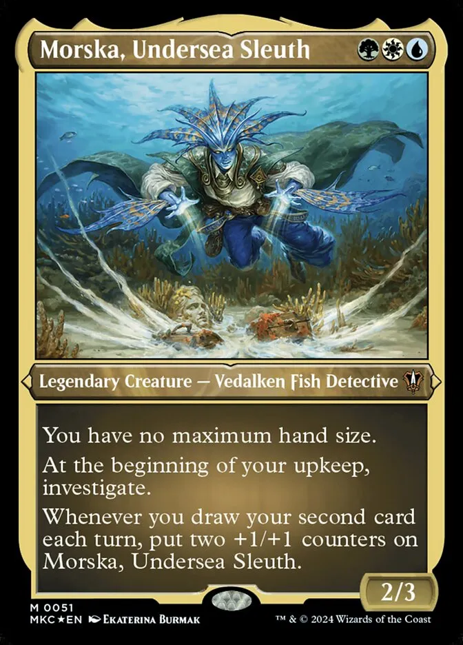 2024 Murders at Karlov Manor Commander Morska, Undersea Sleuth mythic #51 mythic card image