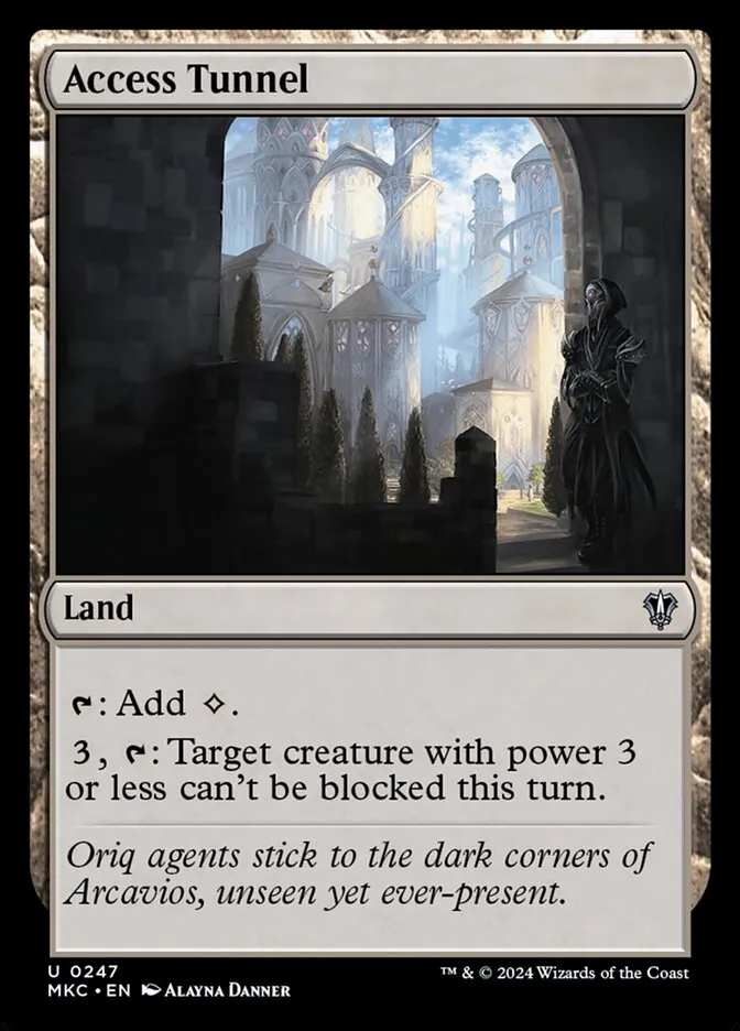 2024 Murders at Karlov Manor Commander Access Tunnel #247 uncommon card image