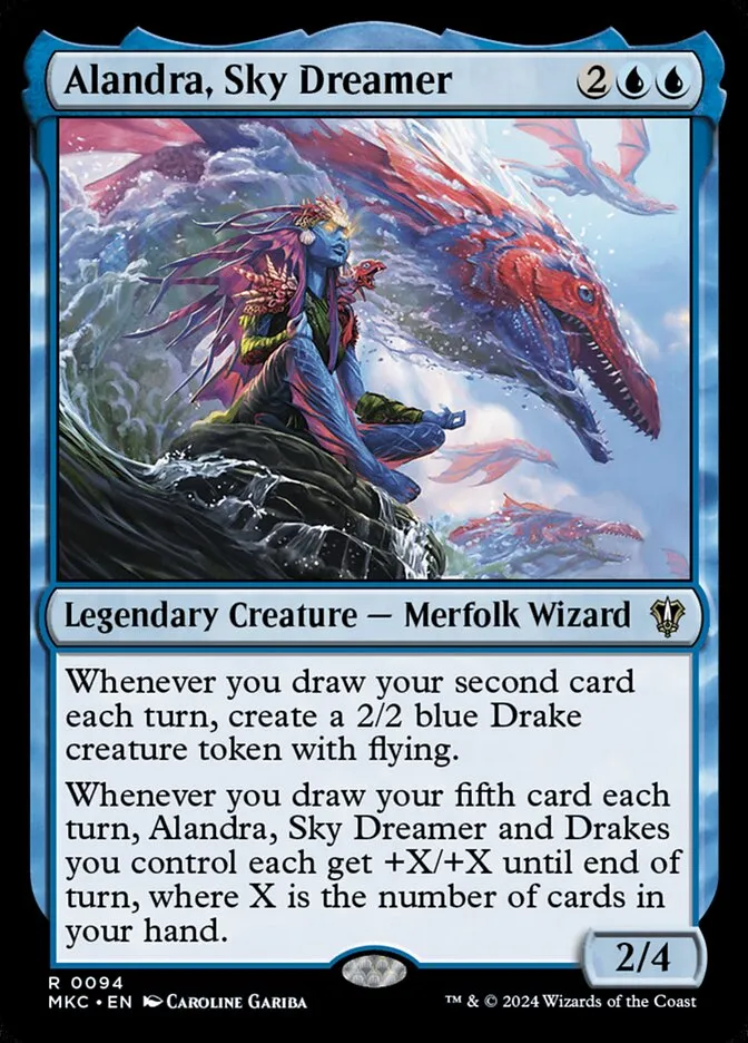 2024 Murders at Karlov Manor Commander Alandra, Sky Dreamer #94 rare card image