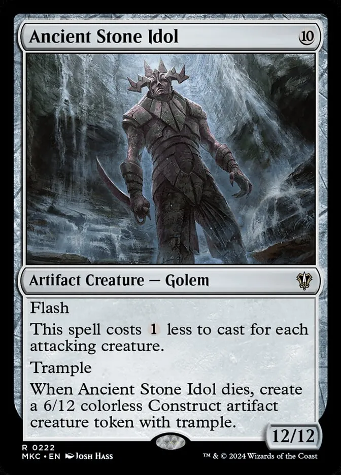 2024 Murders at Karlov Manor Commander Ancient Stone Idol #222 rare card image