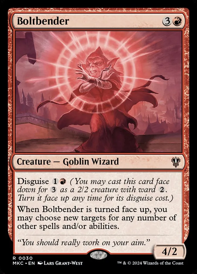 2024 Murders at Karlov Manor Commander Boltbender rare #30 rare card image