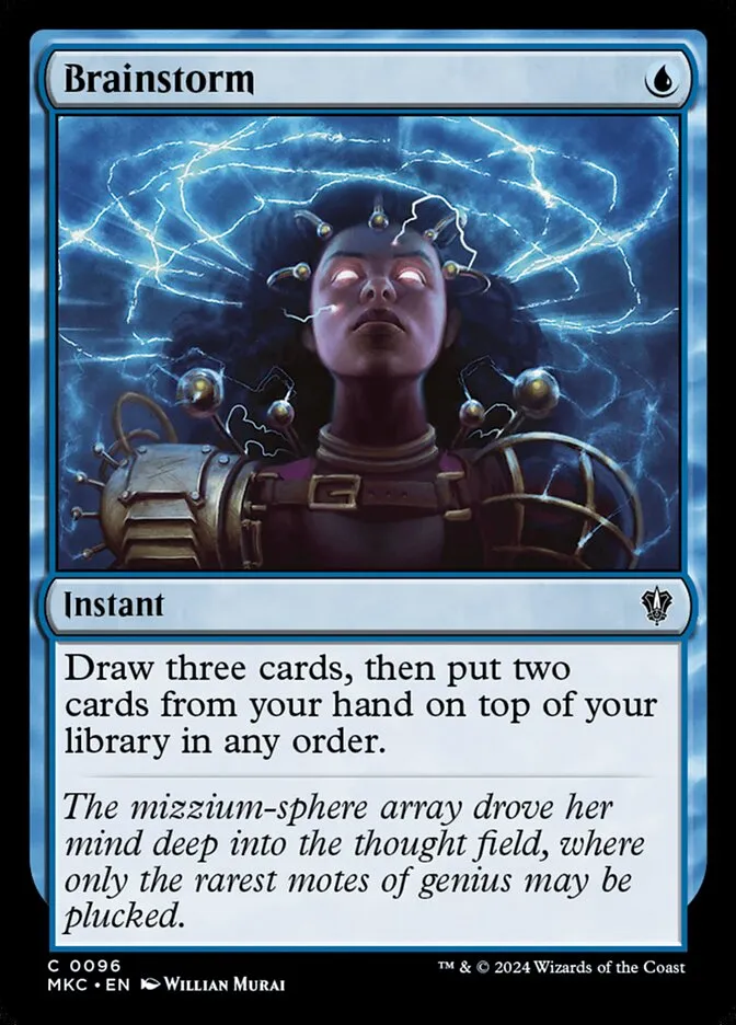 2024 Murders at Karlov Manor Commander Brainstorm #96 common card image