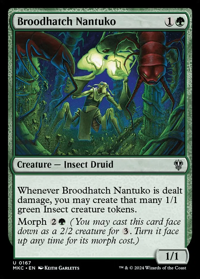 2024 Murders at Karlov Manor Commander Broodhatch Nantuko #167 uncommon card image