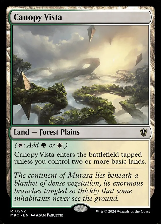 2024 Murders at Karlov Manor Commander Canopy Vista #252 rare card image