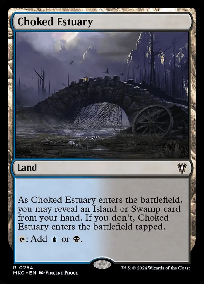 2024 Murders at Karlov Manor Commander Choked Estuary #254 rare card image